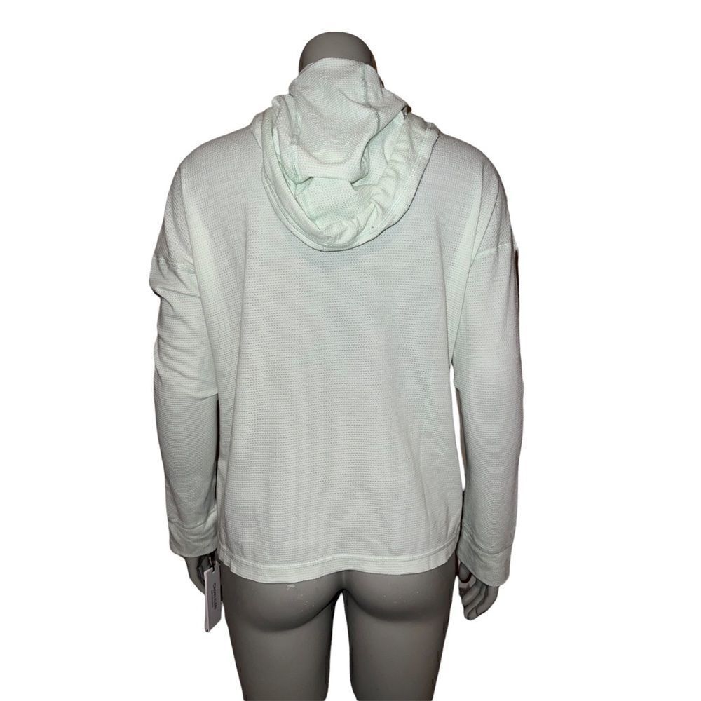 Calvin Klein Performance Women's Green Logo Waffle Knit Hoodie Small NWD - Picture 2 of 8